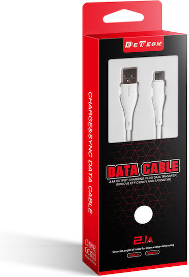 DE-44M2 Regulär USB 2.0 auf Micro-USB-Kabel Weiß 2m (40267) 1Stück