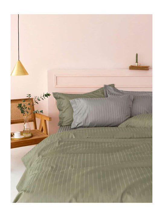 Palamaiki Sheet Super-Double 240x270cm. Sateen Riga Ladi