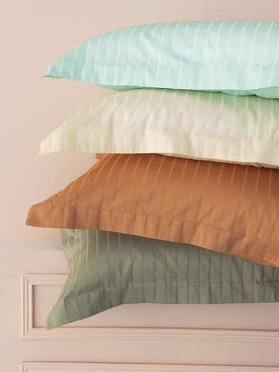 Palamaiki Bettwäsche-Set Überdoppel 240x270cm. Sateen Riga Orange 4Stück