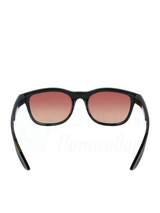 Nike Rebelry Men's Sunglasses with Black Plastic Frame and Pink Gradient Lens DV6956-010