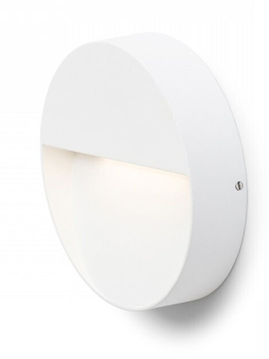 Rendl Light Studio Φωτιστικό Τοίχου Led AQILA R H15 Φ15 Rendl Επιτοίχια Εξωτερική Πλαφονιέρα LED IP54 6W με Θερμό Λευκό Φως 15x3.4εκ.