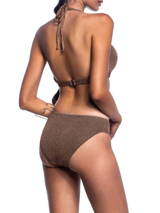 Glow Up Bikini Slip Γκρι