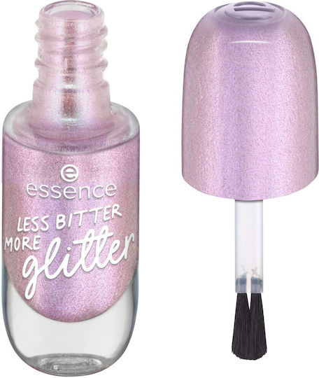 Essence Less Bitter More Glitter Top Coat Lang anhaltende Politur Rosa 58 8ml