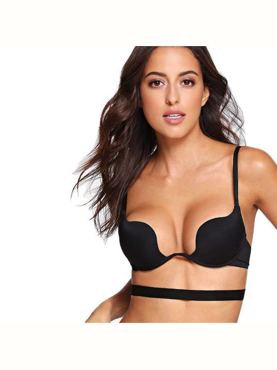 Women's Bra with bow underwire in Black color