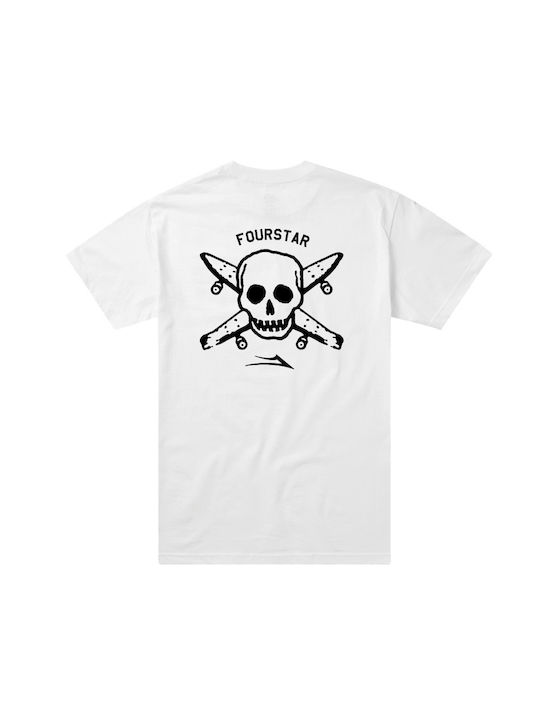 LAKAI X FOURSTAR STREET PIRATE ТЕНИСКА БЯЛА