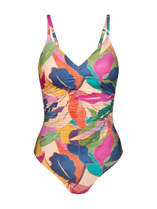 Summer Allure OP 01 One-Piece Swimsuit with Open Back Pink