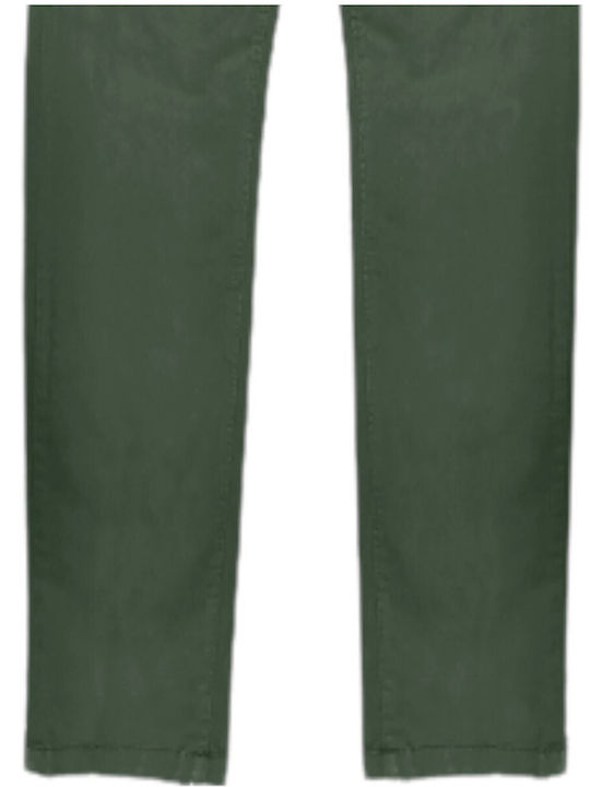 Rebase Men's Trousers Chino in Regular Fit Green