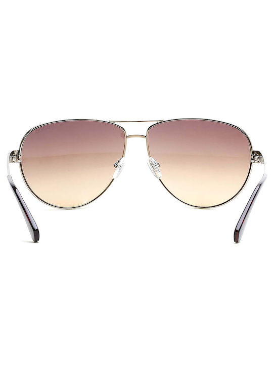 Guess Sunglasses with Gold Metal Frame and Pink Gradient Lens GU6875 32F