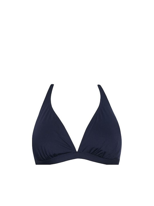 Blu4u Padded Triangle Bikini Top Dark blue