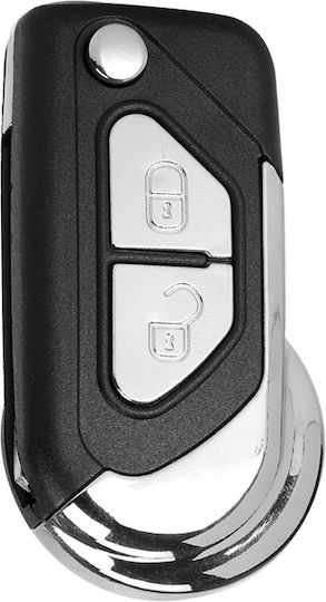 Θήκη Κλειδιού Key Case από για Citroen σε Μαύρο Χρώμα