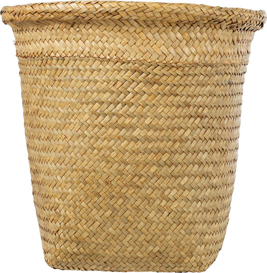 GloboStar Übertopf Korbweide Beige mit Gestell 30x30x30εκ.