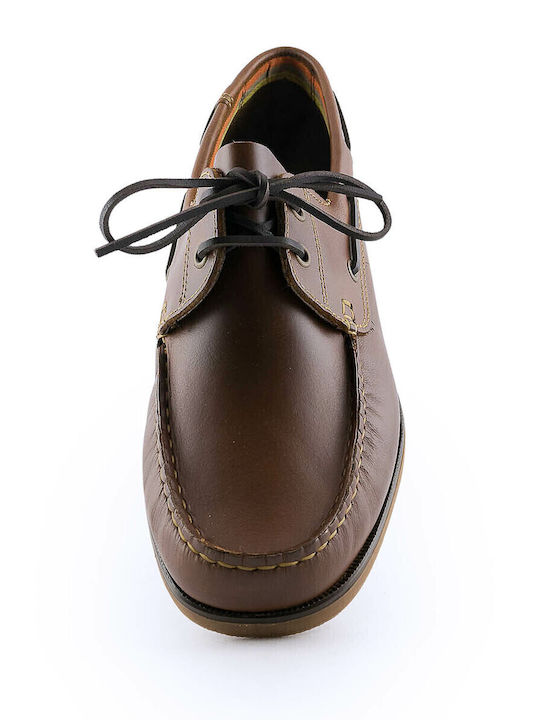 104 Leder Herren Mokassins in Tabac Braun Farbe