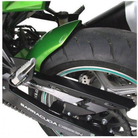Barracuda Πίσω Λασπωτήρας Τροχού Μοτοσυκλέτας για Kawasaki Z750 Μαύρο