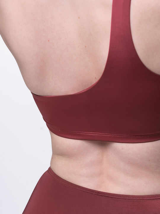 Padded One Shoulder Bikini Top Azores Red