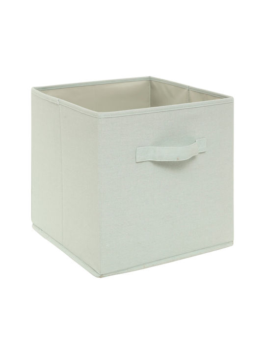 Atmosphera Storage Basket Fabric Green 29x29x29cm 2pcs