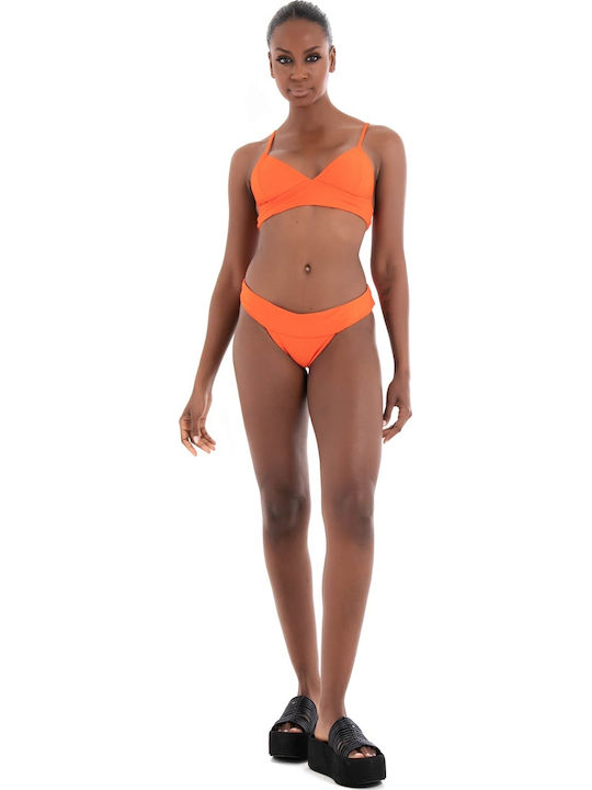 Triangle Bikini Top Orange