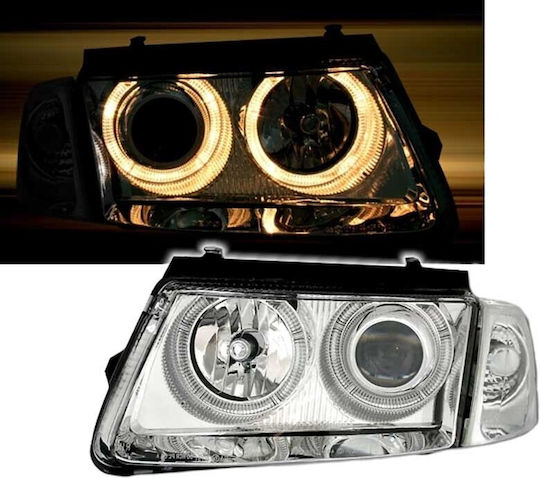 Depo Front Lights Angel Eyes for Volkswagen Passat 3B 1996-2000 2pcs