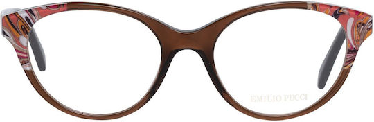 Emilio Pucci Damen Acetat Brillengestell Schmetterling EP5023 048