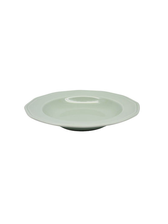 Ankor Premium Classic Plate Soup made of Porcelain Green with Diameter 23cm