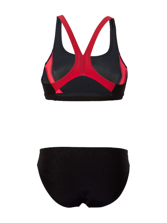 Sportlich Bikini-Set Schwarz
