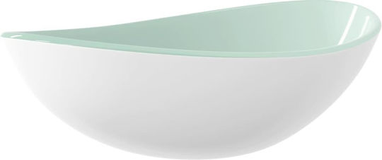 vidaXL Επικαθήμενος Νιπτήρας Γυάλινος 54.5x35x15.5cm