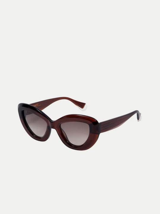 Gigi Barcelona Gigi Women's Sunglasses with Burgundy Plastic Frame and Burgundy Lens 6704/9