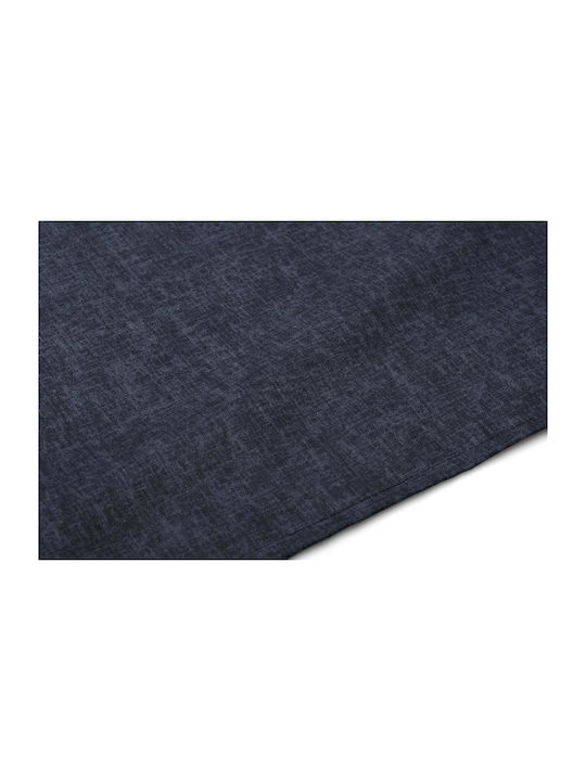 Dimcol Panama Cotton & Polyester Stain Resistant Tablecloth Dark Blue 140x180cm