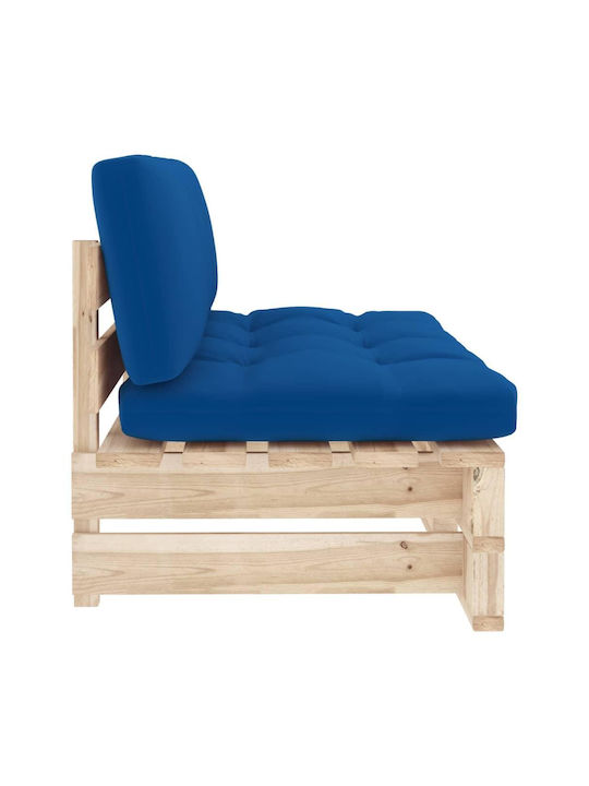 Two-Seater Sofa Outdoor from Pallets with Pillows 110x65x55cm