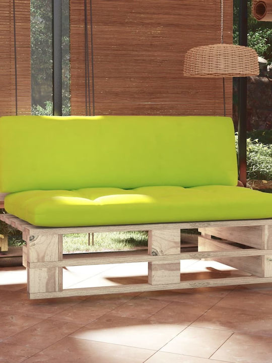Two-Seater Sofa Outdoor from Pallets with Pillows 110x65x55cm