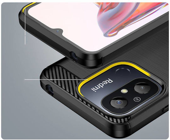 Tech-Protect Back Cover Σιλικόνης Μαύρο (Redmi 12C)
