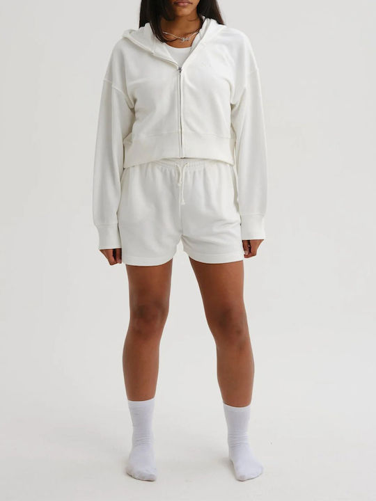 Γυναικείο Ψηλόμεσο Αθλητικό Σορτς Off White