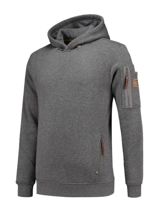 Tricorp Long Sleeve Work Sweatshirt Gray with Hood