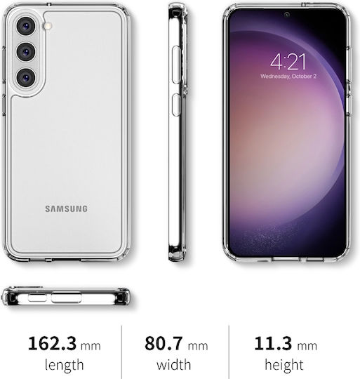 Crong Crystal Shield Back Cover Σιλικόνης Διάφανο (Samsung Galaxy S23+ Plus)