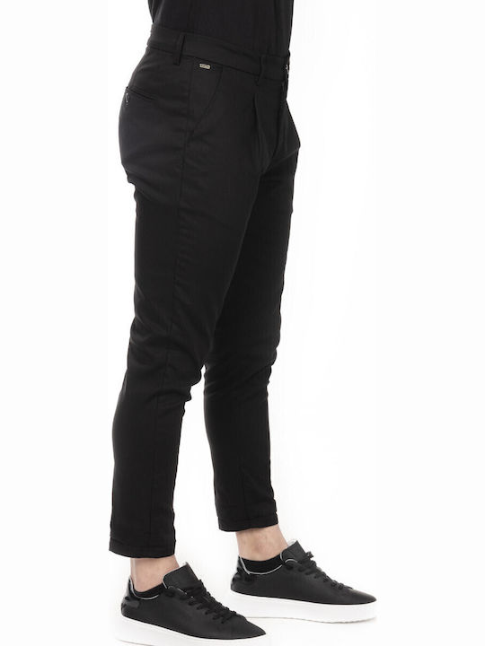 Matteo 123 Trousers in Skinny Fit Black