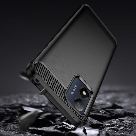 Motorola Back Cover Σιλικόνης Μαύρο (Motorola Moto E13)