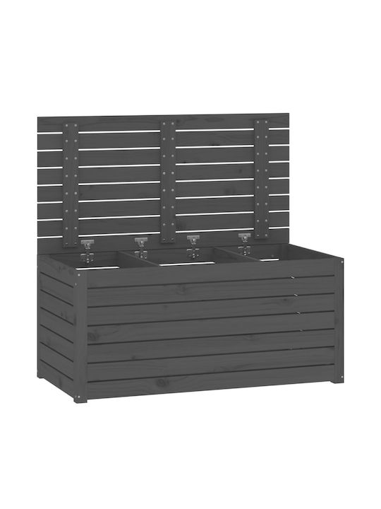 vidaXL Outdoor Storage Box Gray L101xW50.5xH46.5cm