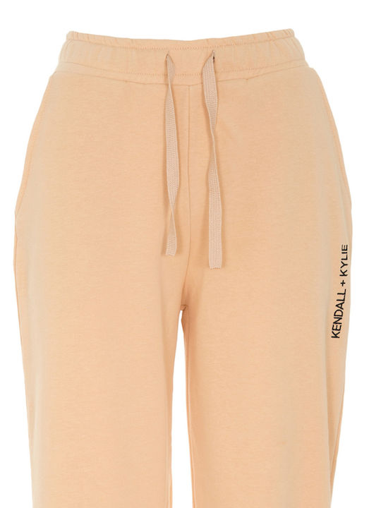 KKW.3S1.017.020 High Waist Sweatpants Jogger Beige