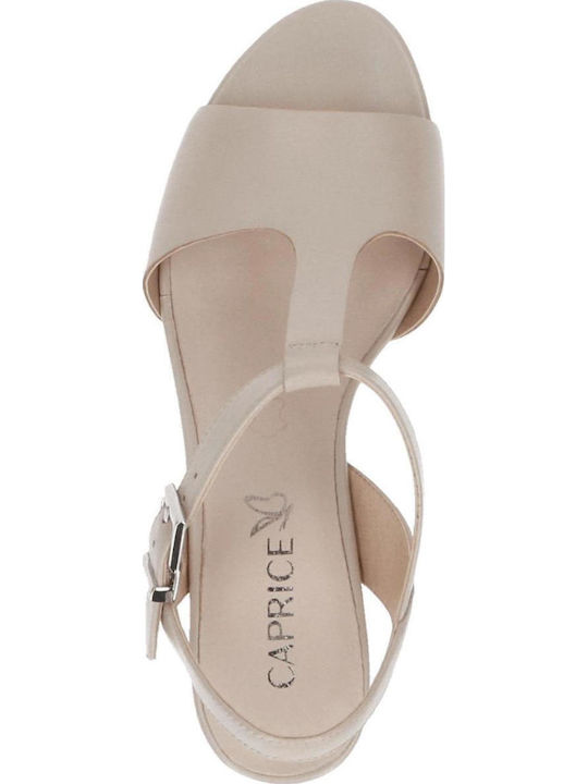 Leather Sandals Beige
