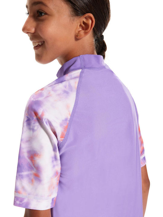 Speedo Kinder Badeanzug Rashguard Lila