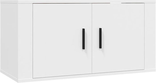 Living Room TV Unit White L40xW34.5xH80cm