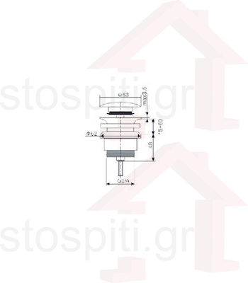 Imex Valve Sink Gold