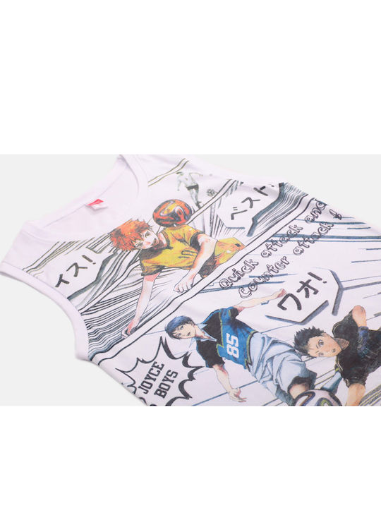 Kids' Set with Shorts Summer 2pcs White