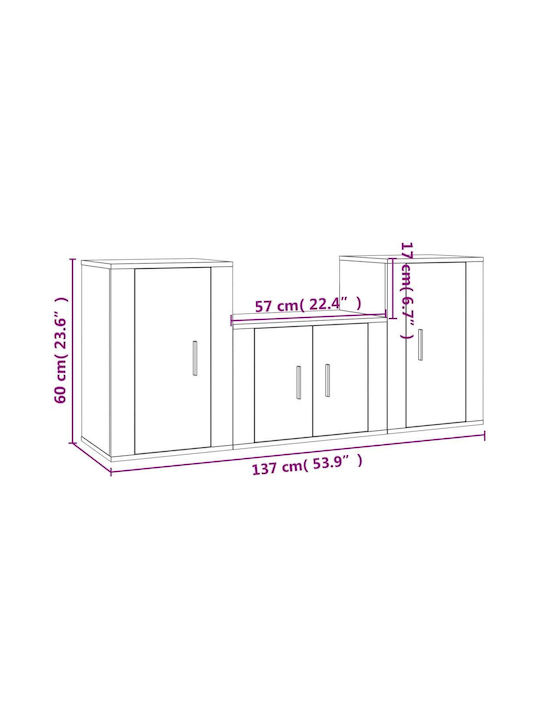 Wohnzimmer TV-Einheit Grey Sonoma L40xB34.5cm