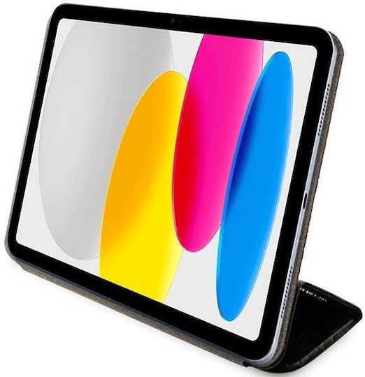 Karl Lagerfeld Saffiano Monogram Ikonik Klappdeckel Schwarze (iPad 2022 10,9 Zoll)