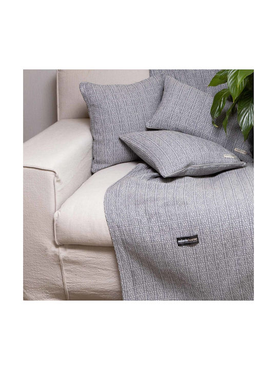 Aslanis Home Decorative Pillow Case Grey-Silver 30x50cm.