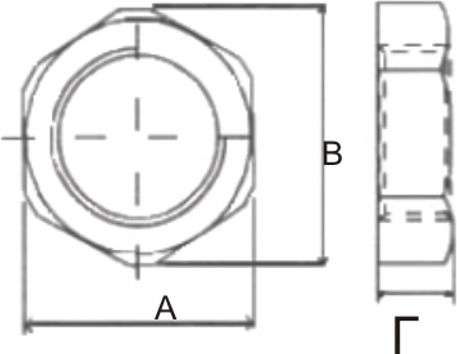 Elvhx Nuss für Schraube M21mm