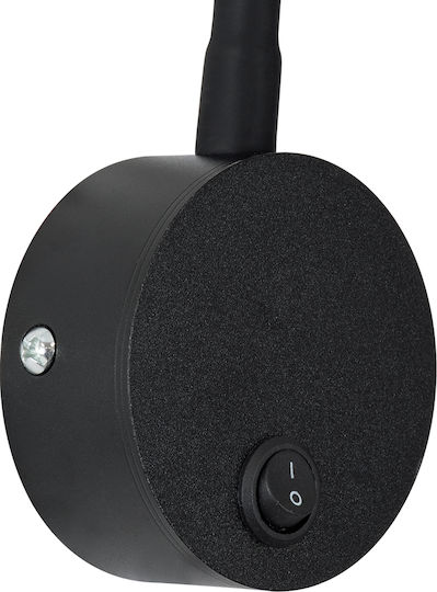 GloboStar Goose Single LED Natural White Spot in Black Color