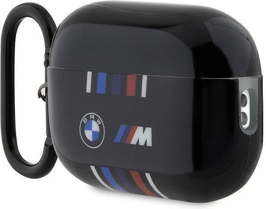 BMW Multiple Colored Lines Hülle Silikon mit Haken in Schwarz Farbe für Apple AirPods Pro 2