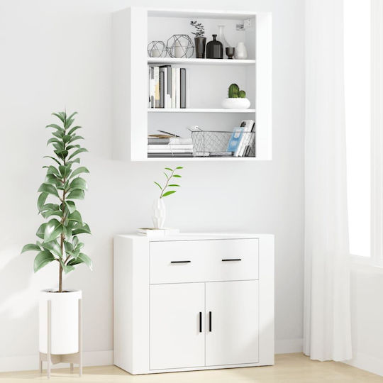 Стояща На Пода Офисна Бяла 80x33x70см