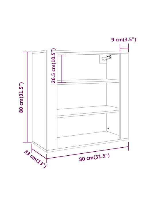 Kleiderschrank Büro 80x33x70cm